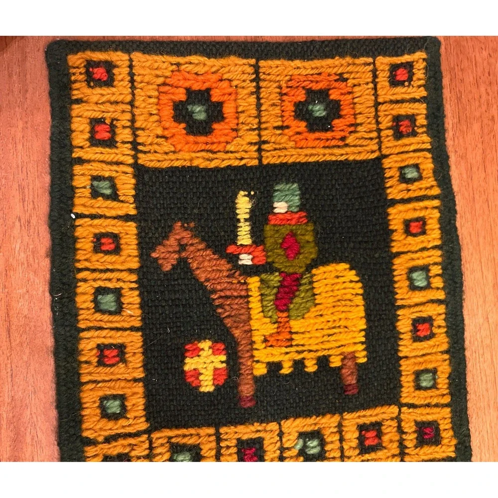 VTG Polish Kilim Wall Hanging Wool